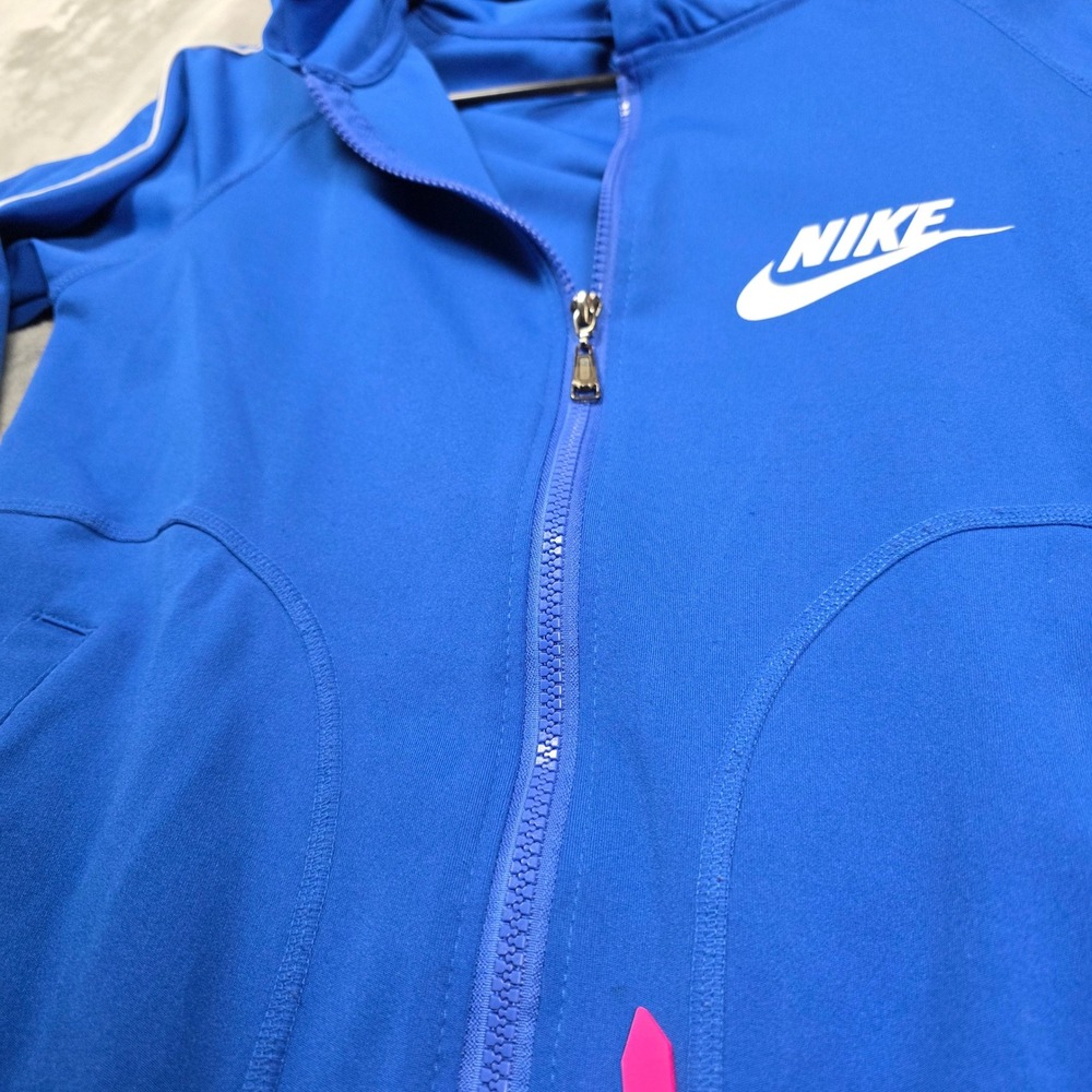 Nike Full Zip‎ Hoodie Womens Size S Blue Fair Condition Sportswear Track Jacket - Picture 8 of 12